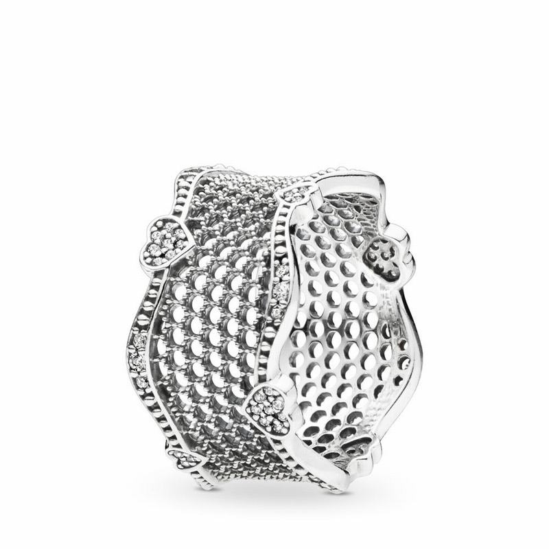Pandora Lace of Love Stackable Ring Silver Egypt WZ1506874
